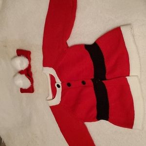 Christmas overwear with matching bow